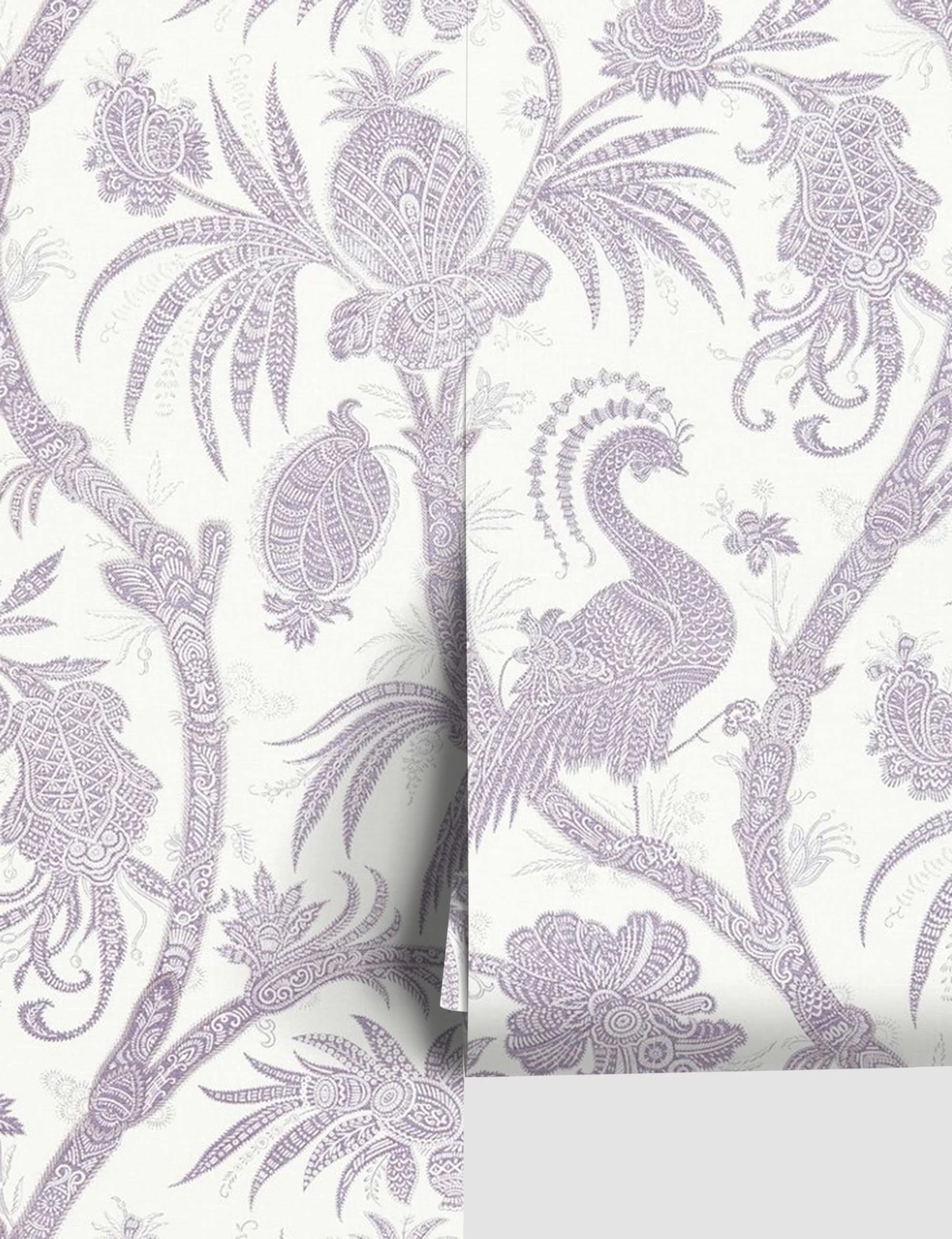 Scalamandre Balinese Peacock Wallpaper 2 Scalamandre Balinese Peacock Wallpaper - Image 2