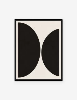 Graphic Shapes In Black & Cream 9 Print By By Soicher Marin Studios