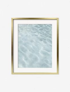 Byron Pool Photography Print By Carley Rudd -Wall Decoration Shop CarleyRuddByronPoolGoldFrame