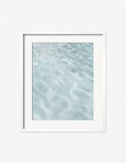 Byron Pool Photography Print By Carley Rudd -Wall Decoration Shop CarleyRuddByronPoolWhiteFrame