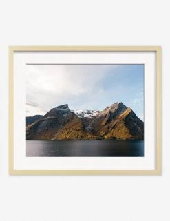 Fjords Photography Print By Carley Rudd -Wall Decoration Shop CarleyRuddFjordsNaturalFramedPrint