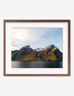 Fjords Photography Print By Carley Rudd -Wall Decoration Shop CarleyRuddFjordsWalnutFramedPrint