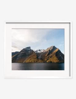 Fjords Photography Print By Carley Rudd -Wall Decoration Shop CarleyRuddFjordsWhiteFramedPrint