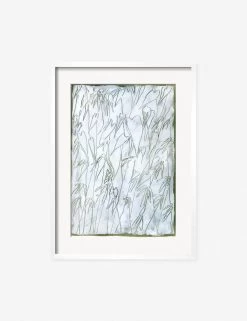 Carved Botanical Wall Art By Laurel-Dawn Latshaw -Wall Decoration Shop CarvedBotanicalWhiteFrame