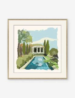 Pool House Print By Dana Gibson