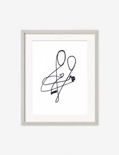 Love Print By Damienne Merlina -Wall Decoration Shop DamienneMerlinaLoveSilverFrame