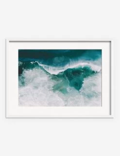 Crashing Waves Photography Print By Ingrid Beddoes -Wall Decoration Shop IngridCrashingWavesWhiteframe
