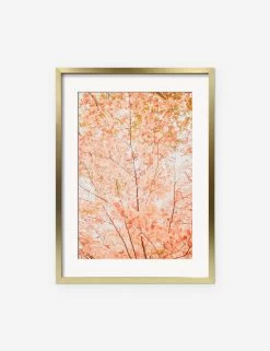 Pastel Fall Tree Photography Print By Ingrid Beddoes -Wall Decoration Shop IngridPastelFallTreeGoldFrame