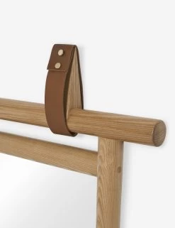 Kendyl Leather Strap Mirror -Wall Decoration Shop KendylWallMirror 4984