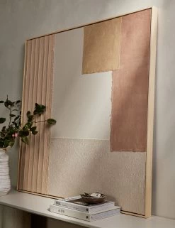Patchwork Blush Wall Art By Visual Contrast 7 Patchwork Blush Wall Art By Visual Contrast -Wall Decoration Shop L0470482 TexturedPaper Blush StuidoLifestyle 16577