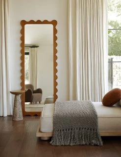 Ripple Full Length Mirror By Sarah Sherman Samuel -Wall Decoration Shop Lulu and Georgia RippleFullLengthMirror HoneyAsh MirrorVignettes 0238 LIFESTYLE Site Crop Lifestyle