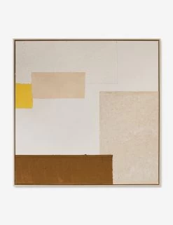Patchwork Copper + Yellow Wall Art By Visual Contrast