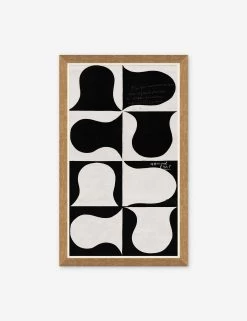 Black And White Abstract Series A Long Print By Paule Marrot