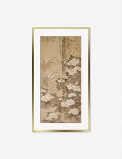 Peonies Print By Tatebayashi Kagei -Wall Decoration Shop PeoniesGoldFramematted