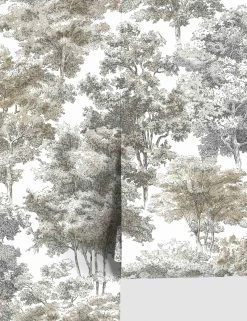 Old World Trees Peel + Stick Wallpaper