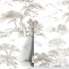Oriental Toile Peel + Stick Wallpaper