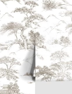 Oriental Toile Peel + Stick Wallpaper