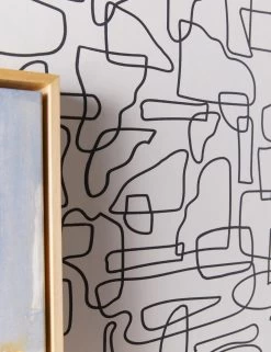 Saunders Wallpaper -Wall Decoration Shop SaundersWallpaperSwatch BlackandWhite 1470 SITECROP STUDIOLIFESTYLE