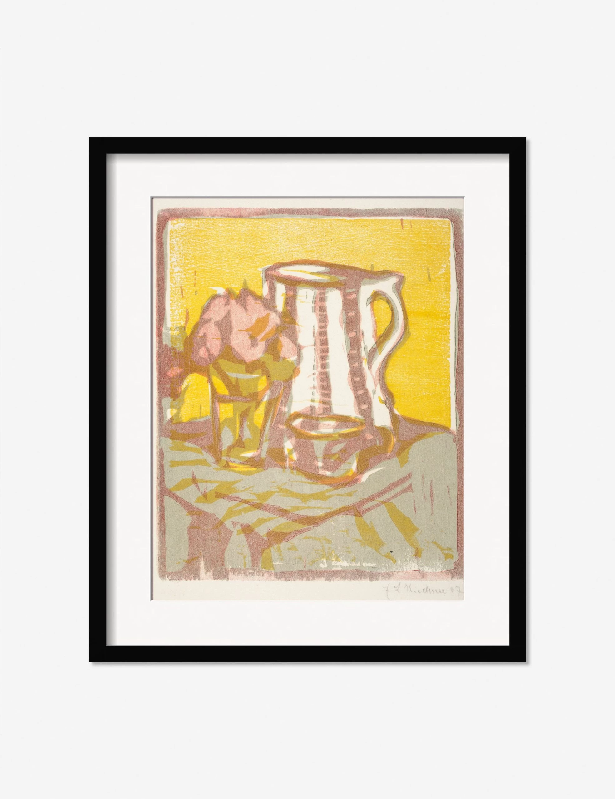 Still Life With Pitcher And Flowers Print By Ernst Ludwig Kirchner 3 Still Life With Pitcher And Flowers Print By Ernst Ludwig Kirchner - Image 3