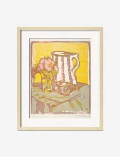 Still Life With Pitcher And Flowers Print By Ernst Ludwig Kirchner