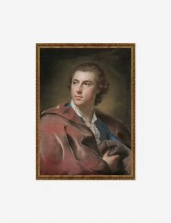 Portrait Of William Burton Conyngham Wall Art By Anton Raphael Mengs -Wall Decoration Shop bronzegoldframeupdateWIlliamBurton