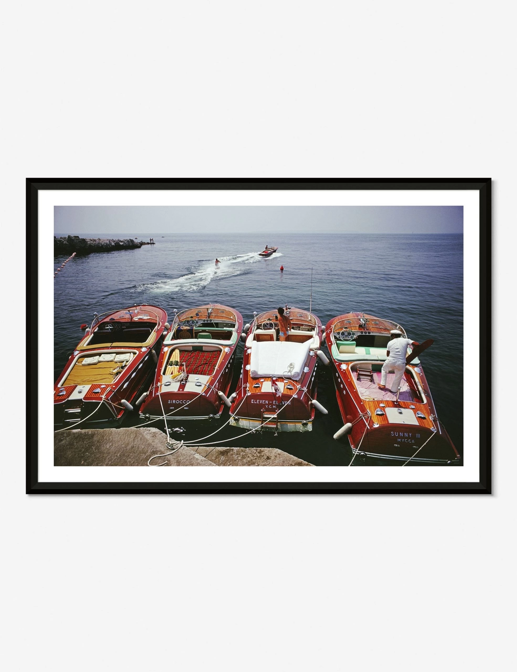 Waterskiing From The Hotel Du Cap-Eden-Roc Photography Print By Slim Aarons 1 Waterskiing From The Hotel Du Cap-Eden-Roc Photography Print By Slim Aarons