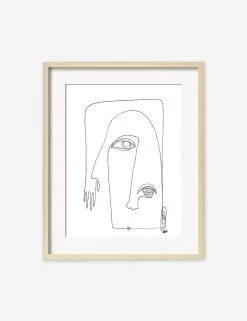 Picasso Print By Damienne Merlina -Wall Decoration Shop picasso natural frame 1